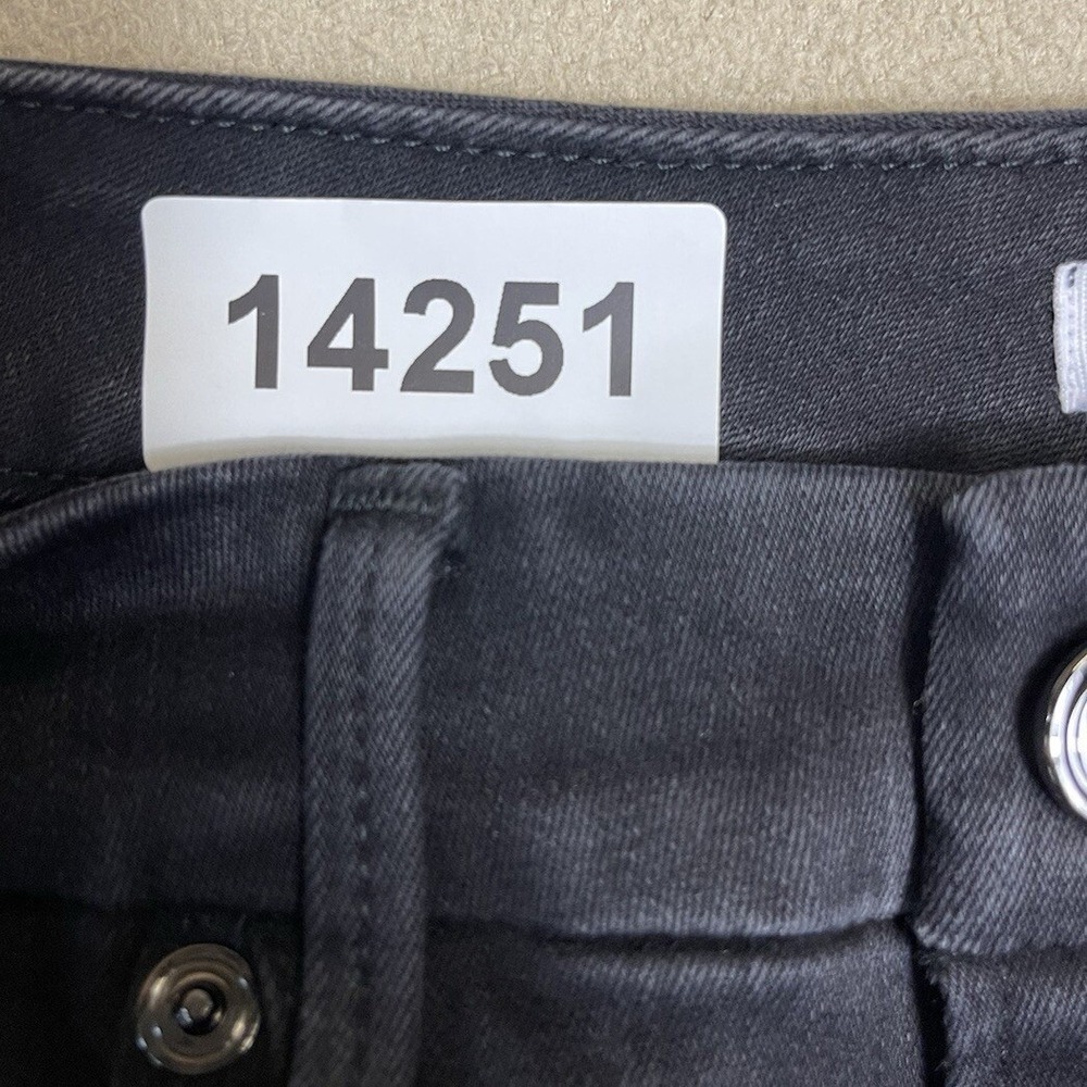 Good American Jeans Womens 6/28 Good Waist Skinny Black Side Slit NEW - Picture 13 of 13